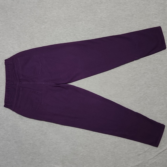 Vintage High Rise Baggy Relaxed Tapered Leg Purple Denim "Mom" Jeans - Picture 5 of 16